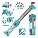 LAMPARA DE TRABAJO 300 LUMENES RECARGABLE  SUPER  TOTAL (TWLI043006)