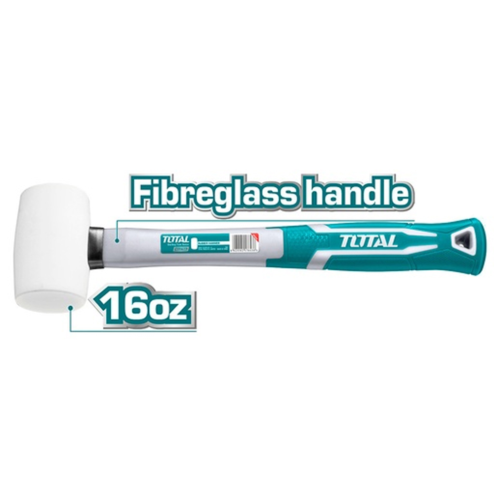 MARTILLO CHIPOTE 16OZ INDUSTRIAL BLANCO MANGO FIBRA VIDRIO TOTAL (THT761636)