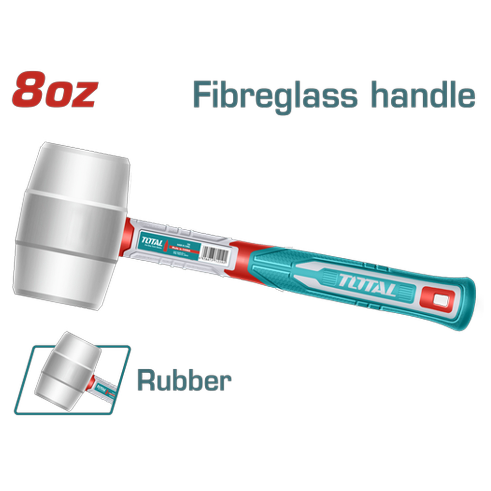 MARTILLO CHIPOTE 8OZ MANGO FIBRA VIDRIO SUPER TOTAL (THRUH6908)