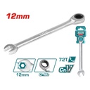 LLAVE MIXTA 12MM CON RACHE CR/V INDUSTRIAL SUPER TOTAL (TCSPAR121)