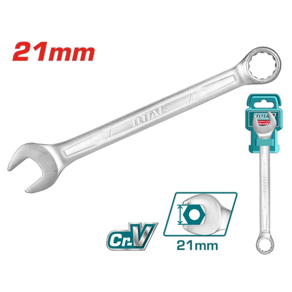 LLAVE MIXTA 21MM CR/V INDUSTRIAL SUPER TOTAL (TCSPA211)