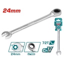 LLAVE MIXTA 24MM CON RACHE CR/V INDUSTRIAL SUPER TOTAL (TCSPAR241)