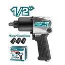 PISTOLA IMPACTO 1/2" NEUMATICA INDUSTRIAL INCLUYE 3 COPAS  TOTAL (TAT40122)