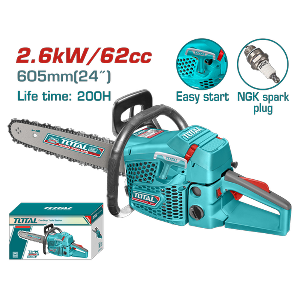 MOTOSIERRA 24" 62CC A GASOLINA TOTAL (TG5602411)