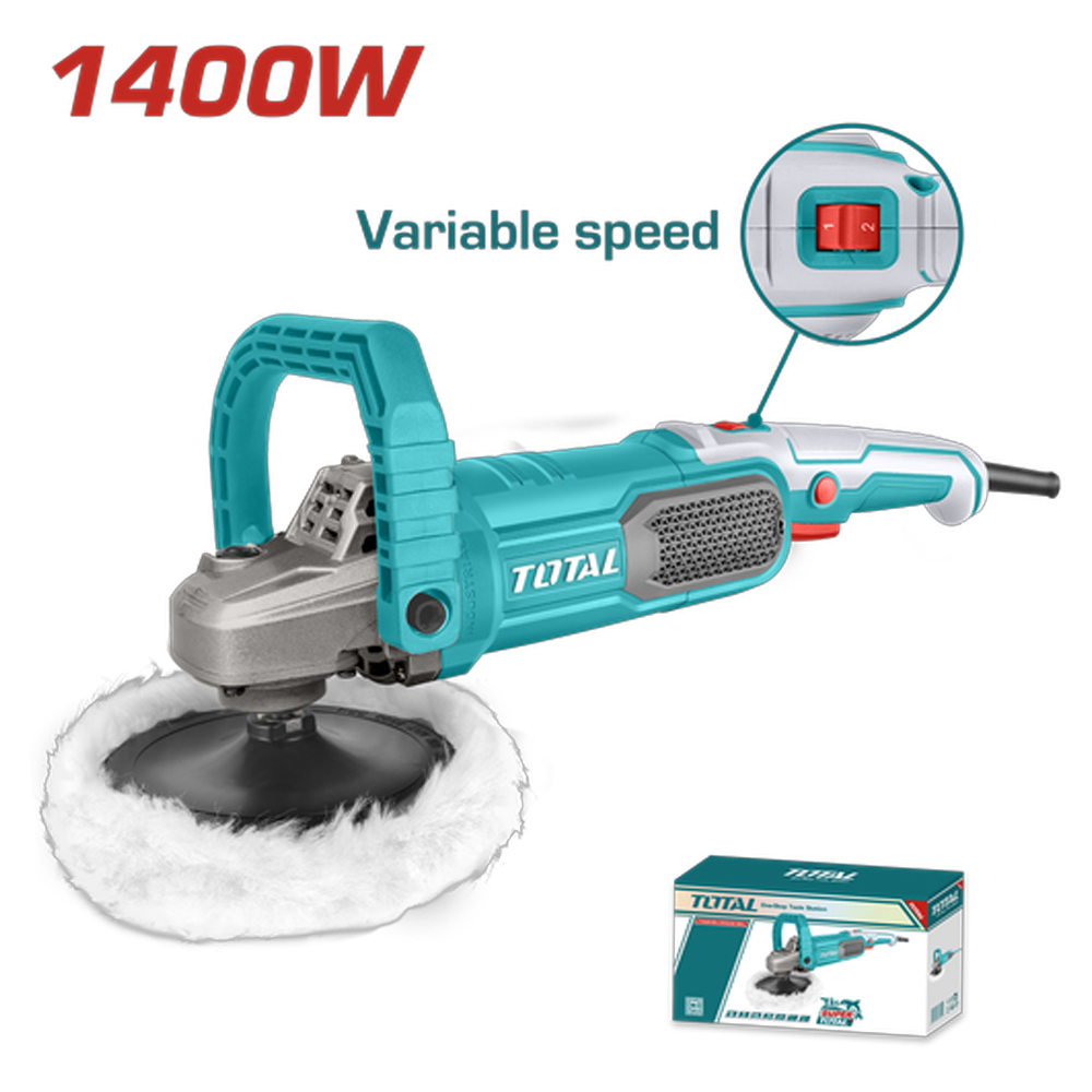 POLICHADORA 1400W INDUSTRIAL INCLUYE 4 ACCESORIOS TOTAL (UTP11418018)