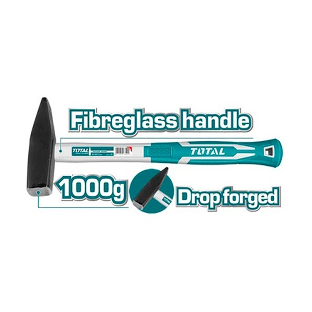 PORRA 1000 GRMS ACERO FORJADO DOBLE USO MANGO FIBRA DE VIDRIO TOTAL (THT7110006)