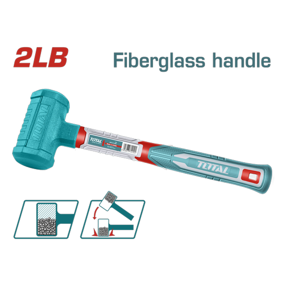 PORRA 2LB ANTIREBOTE MANGO FIBRA DE VIDRIO INDUSTRIAL SUPER TOTAL (THDBM06028)