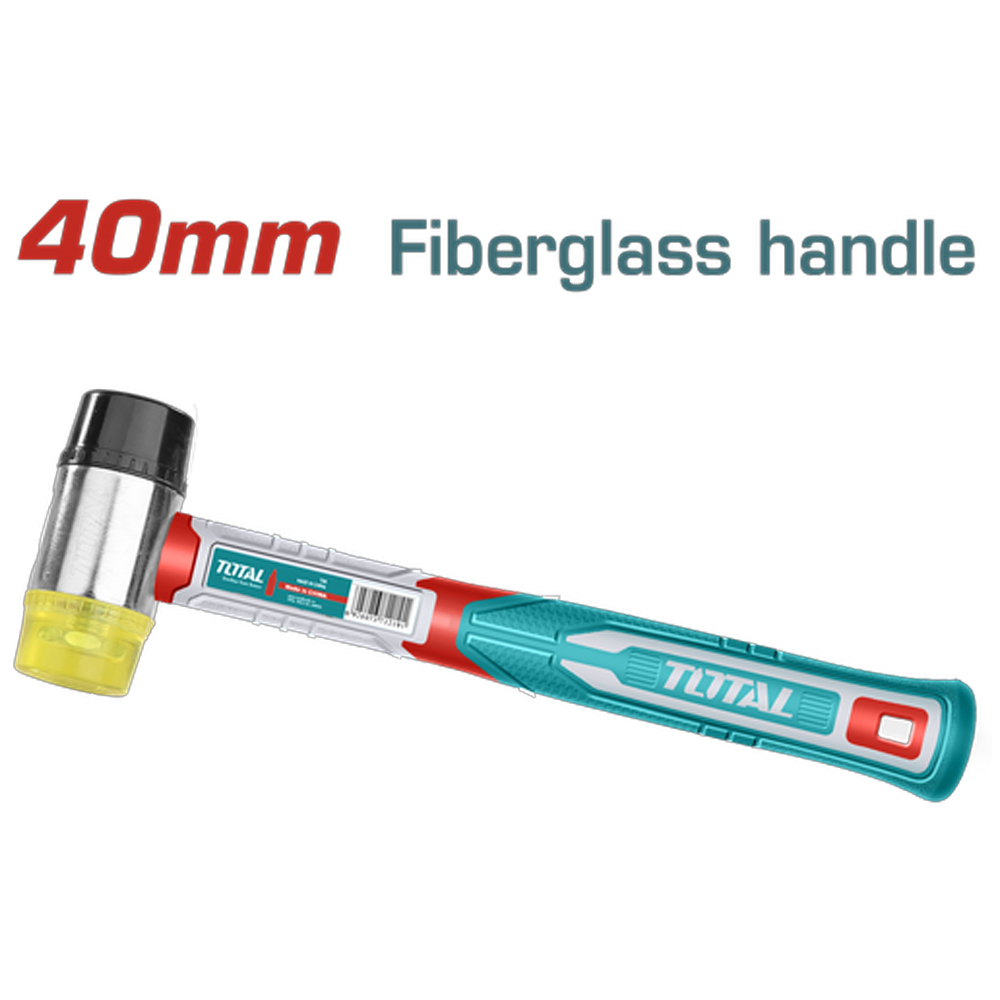 PORRA 40 MM GOMA Y PLASTICO MANGO FIBRA DE VIDRIO SUPER TOTAL (THRUH6940)