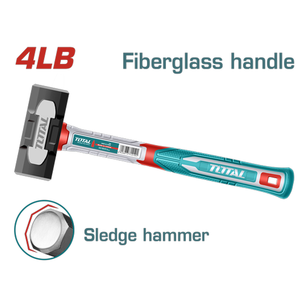 PORRA 4LB HIERRO MANGO FIBRA VIDRIO TOTAL (THSLH6104)