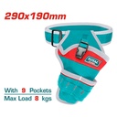 PORTA HERRAMIENTA DE 9 BOLSILLOS CAPACIDAD MAXIMA 8KG TOTAL (THT16P30125)
