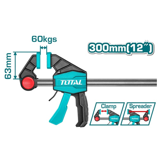 PRENSA SARGENTO DE BARRA 63X300 MM 12 INDUSTRIAL TOTAL (THT1340602)