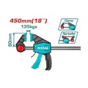 PRENSA SARGENTO DE BARRA 80X450 MM INDUSTRIAL TOTAL  (THT1346801)