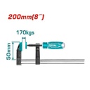 PRENSA SARGENTO EN F 50X200MM INDUSTRIAL GRADUABLE TOTAL (THT1320502)