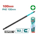 PUNTA TALADRO IMANTADA 100MM (+)  INDUSTRIAL SUPER TOTAL (TACIM71PH2100)