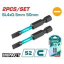 PUNTAS TALADRO IMANTADA 4x0.5MM 50MM (-) (-) JUEGO X 2 PZS INDUSTRIAL SUPER TOTAL (TACIM71SL450)