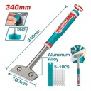 RASPADOR 100MM X 340MM INCLUYE 5 CUCHILLAS INDUSTRIAL  SUPER TOTAL (TGS3088)