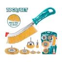 SET DE CEPILLOS DE ALAMBRE X 7PCS TOTAL (TAC310071)