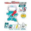 DECAMETRO 100MTS INDUSTRIAL FIBRA DE VIDRIO TOTAL  (TMTF181006)