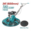 ALLANADORA DE CONCRETO A GASOLINA 36 " (920 MM) 4.8 KW (6.5HP) CUATRO HOJAS SUPER TOTAL (TP9361-2)