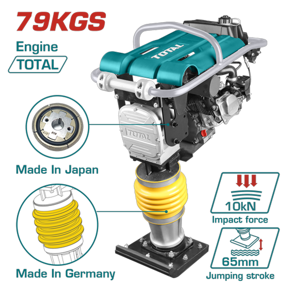 COMPACTADORA A GASOLINA 6.5HP 10KN (33X29CM) SUPER TOTAL (TP880-2)