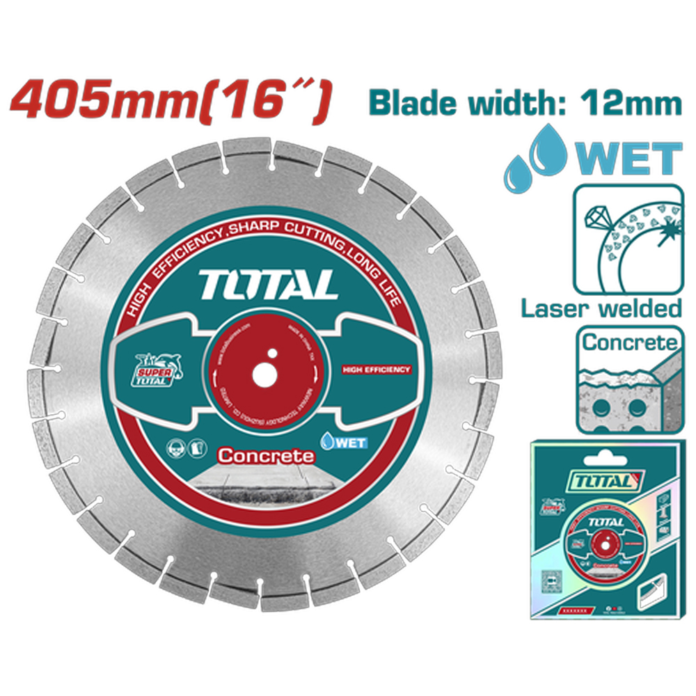 DISCO DIAMANTADO SEGMENTADO 16"  PARA USO TP1016-2, TP1016-2EE, INDUSTRIAL SUPER TOTAL (TAC2144053)