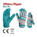 GUANTE  MECANICO MICROFIBRA PU CUERO REFORZADO XL  INDUSTRIAL SUPER TOTAL (TSP1808-XL)