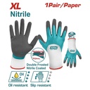 GUANTE DOBLE CAPA DE NITRILO PARA TRABAJO PESADO XL INDUSTRIAL SUPER TOTAL (TSPNF01)