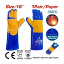 GUANTE PARA SOLDAR 16"  RESISTENTE HASTA 350°C INDUSTRIAL SUPER TOTAL ( TSP15216)