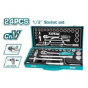 RACHET CON COPAS 1/2 X 24 PZS INDUSTRIAL TOTAL (THT141253)