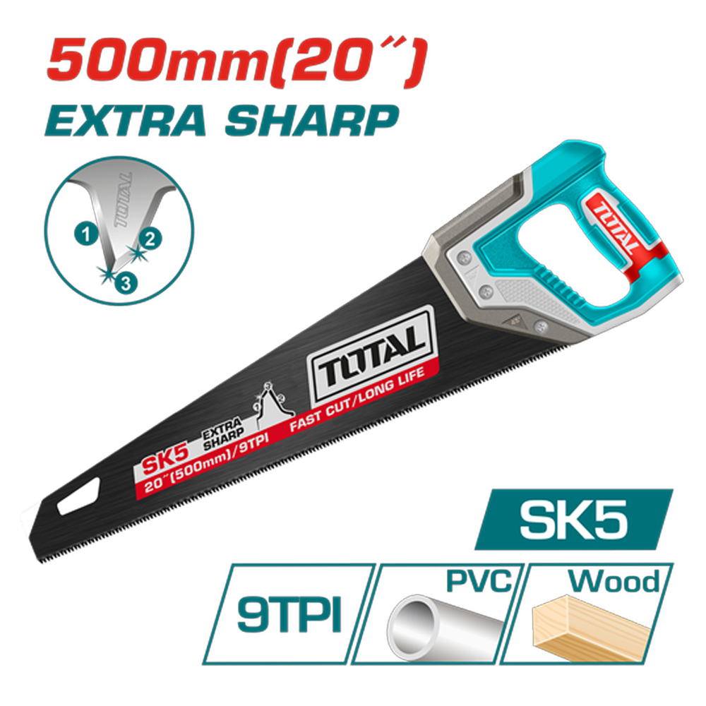 SERRUCHO 20" NEGRO  INDUSTRIAL SUPER TOTAL (THT55208)