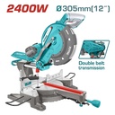 SIERRA ACOLILLADORA INGLETEADORA TELESCOPICA 12" 2400W  SUPER TOTAL INDUSTRIAL  SUPER TOTAL (UTS42183057)