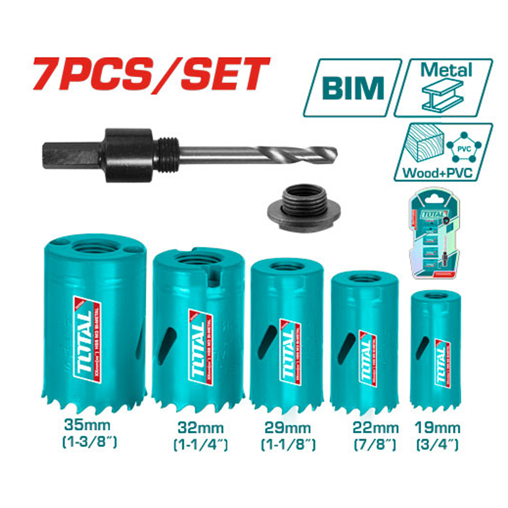 SIERRA COPA BIMETAL JUEGO X 7PCS TOTAL (TACSH1071)