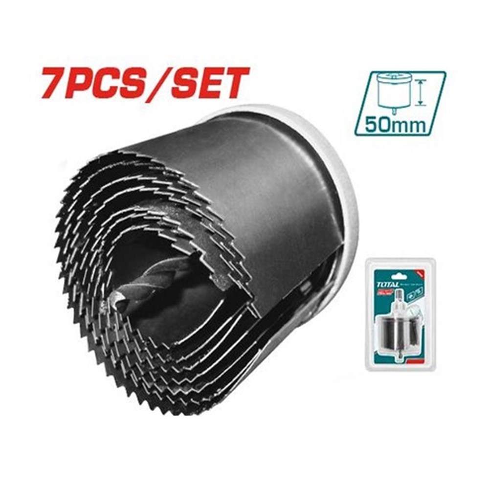 SIERRA COPA PARA MADERA JUEGO X 7 PIEZAS SUPER SELECT TOTAL (TACSH3071)