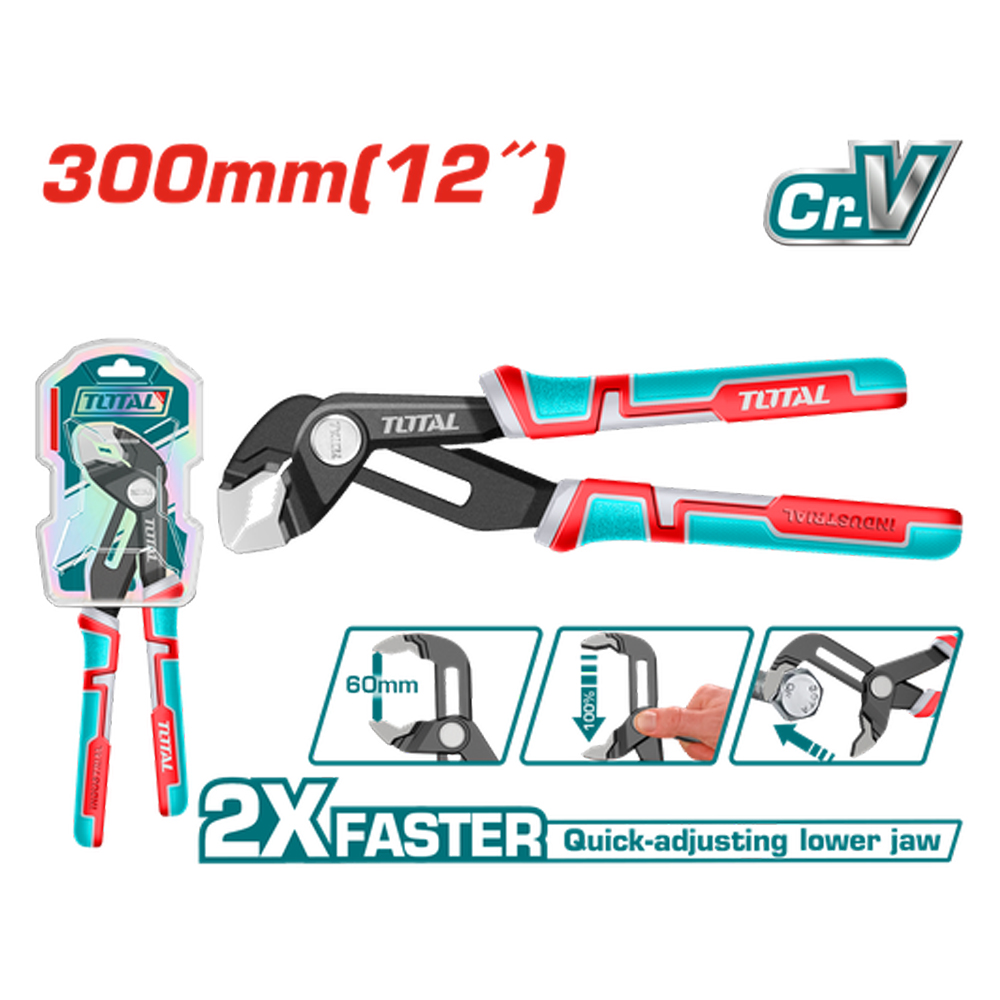 ALICATE EXPANSIVO 12" PICO DE LORO INDUSTRIAL TOTAL (THT381206)