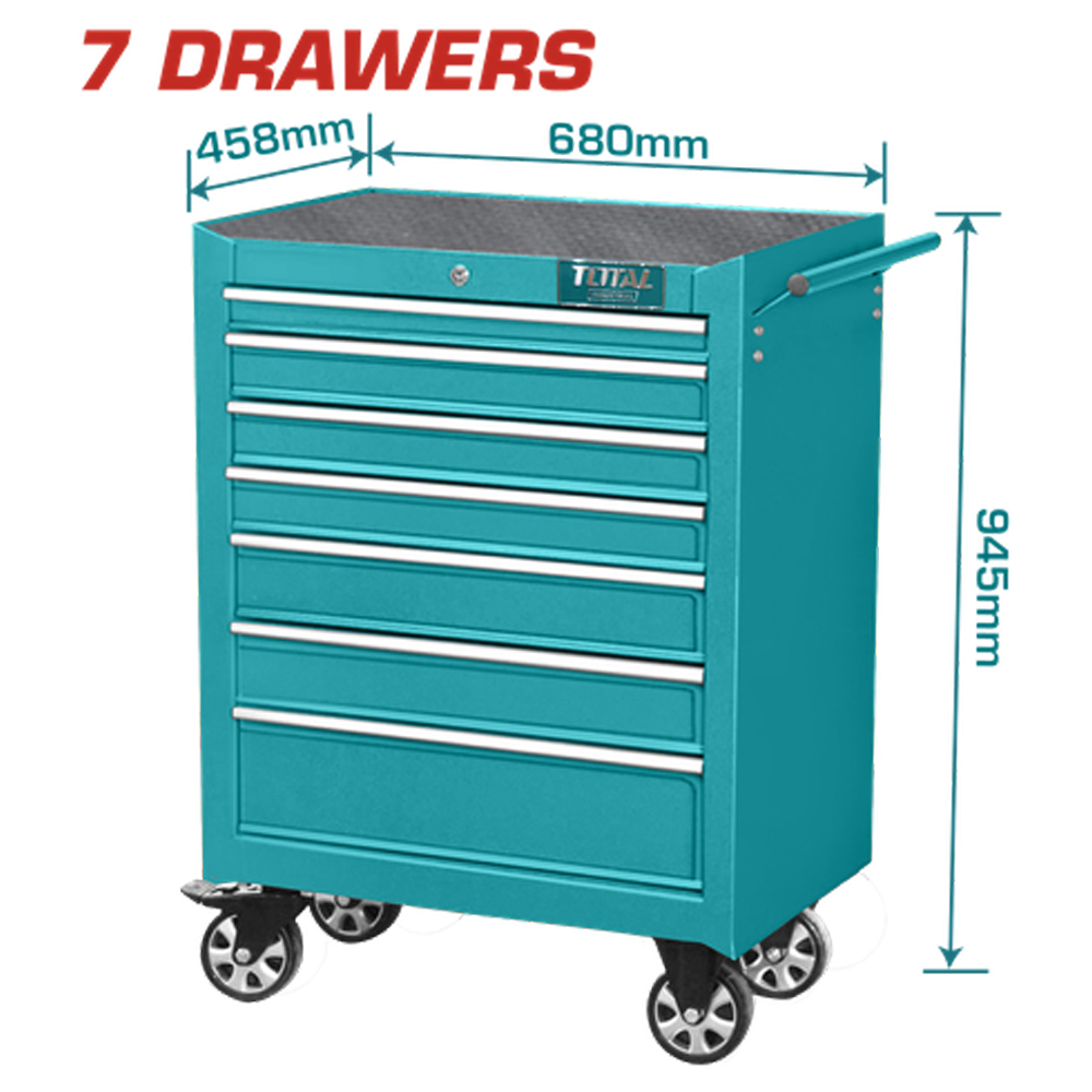CARRO PARA HERRMIENTAS 7 BANDEJAS (68 X 45.8 X80.2MM) INDUSTRIAL SUPER TOTAL (THRC02071P)