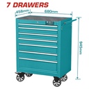 CARRO PARA HERRMIENTAS 7 BANDEJAS (68 X 45.8 X80.2MM) INDUSTRIAL SUPER TOTAL (THRC02071P)