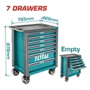 CARRO PARA HERRMIENTAS 7 BANDEJAS (76.5 X 46.5 X81.2MM) INDUSTRIAL SUPER TOTAL (THRC01071)