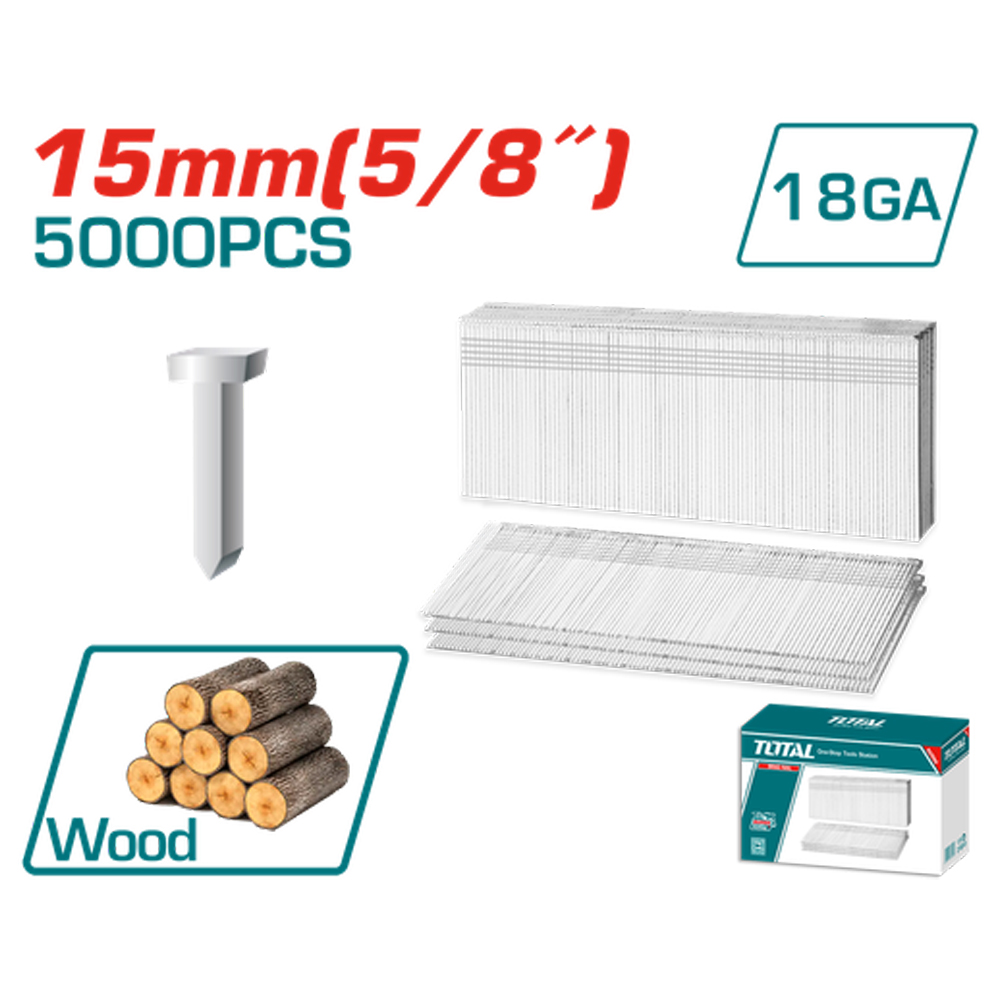CLAVILLO 15MM PARA GRAPADORA NEUMATICA 5000PZS TOTAL (TAC918151)