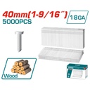 CLAVO 40MM PARA CLAVADORA NEUMATICA 5000 PZS TOTAL (TAC918401)