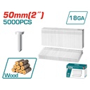 CLAVO 50MM PARA CLAVADORA NEUMATICA 5000 PZS TOTAL (TAC918501)