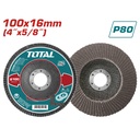 DISCO FLAP 4"  GRANO 80 (100X16MM) SUPER TOTAL (TAC6310080)