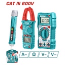 KIT MEDIDOR DE CORRIENTE DIGITAL INCLUYE PROBADOR - TESTER - PINZA SUPER SELECT TOTAL (TMT43028)