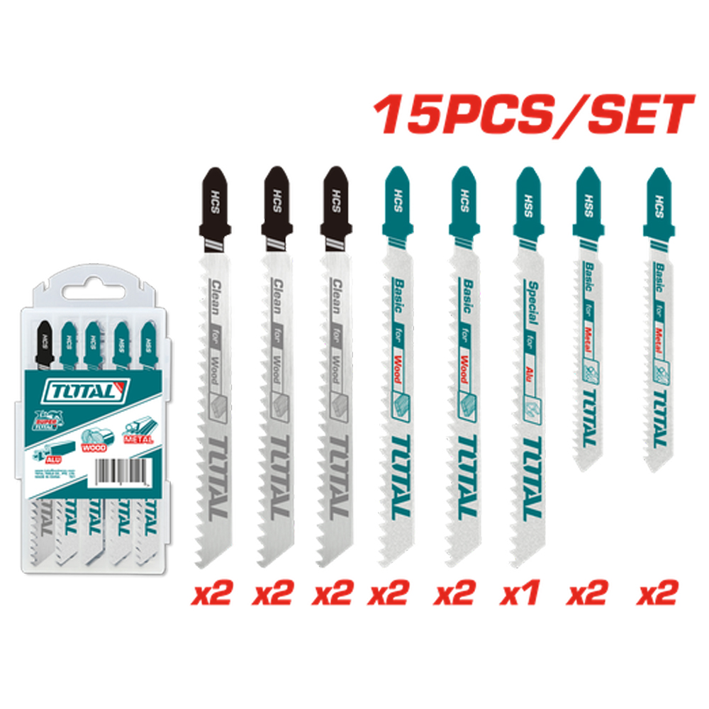 SET DE SEGUETA SIERRA CALADORA X 15 PZS SUPER TOTA (TAC1501)