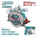 SIERRA CIRCULAR INALAMBRICA 20V 6 1/2 BATERIA Y CARGADOR NO INCLUIDO  INDUSTRIAL SUPER TOTAL  (TSLI1652)