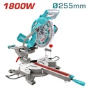 SIERRA INGLETEADORA TELESCOPICA 10" 1800W  INDUSTRIAL TOTAL (UTS421825517)