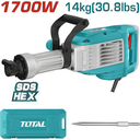 DEMOLEDOR SDS HEX 1700W  50 JULES 14KG SUPER TOTAL (UTH217068)