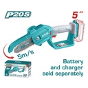 SIERRA MINI INALAMBRICA DE 5" 20V CARGADOR Y BATERIA NO INCLUIDO SUPER TOTAL (TGSLI2058)