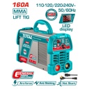 SOLDADOR INVERSOR DIGITAL 160A (MMA-LIFT TIG) 110-220V INDUSTRIAL SUPER TOTAL (UTW216059)