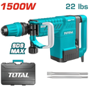DEMOLEDOR SDS MAX 1500W 25JOULES CAJA PLASTICA INDUSTRIAL TOTAL (UTH215002)