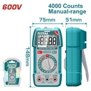 TESTER DIGITAL 600V 4000 CONTEOS RMS INDUSTRIAL TOTAL (TMT536002)